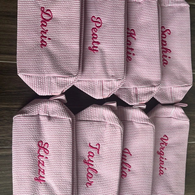 Custom Embroidered Bubble Gauze Bag